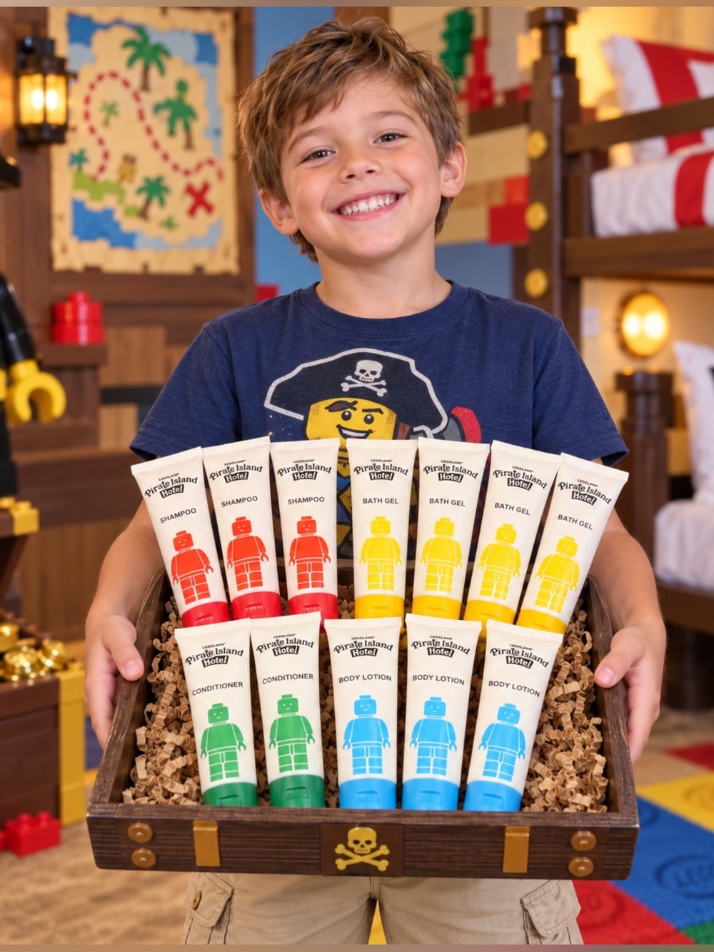 Retired LEGOLAND Pirate Island Hotel Toiletries 12-Piece Set